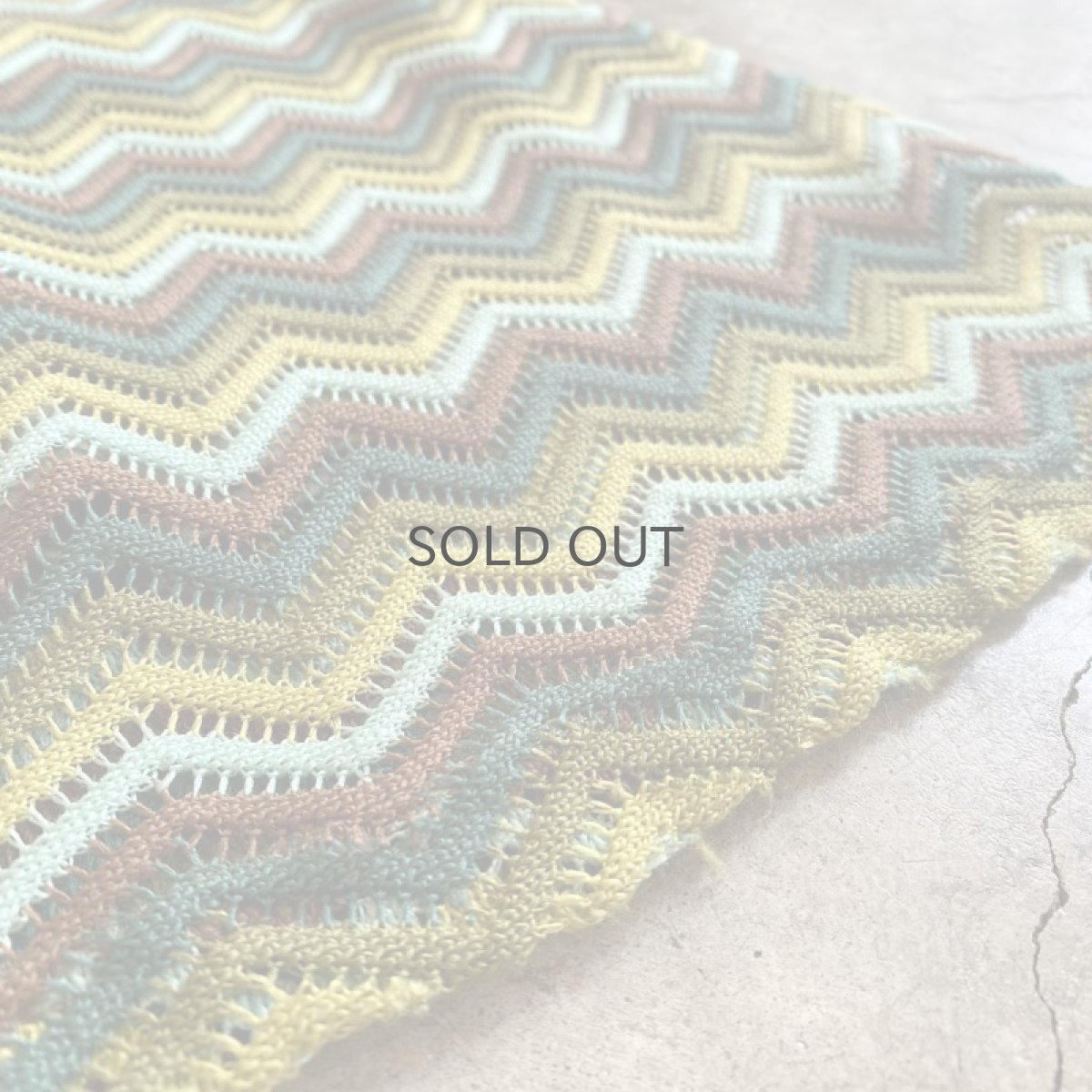 画像10: WAVE PATTERN COLOR DESIGN CROCHET KNIT FLARE PANTS / W25~W32 (10)