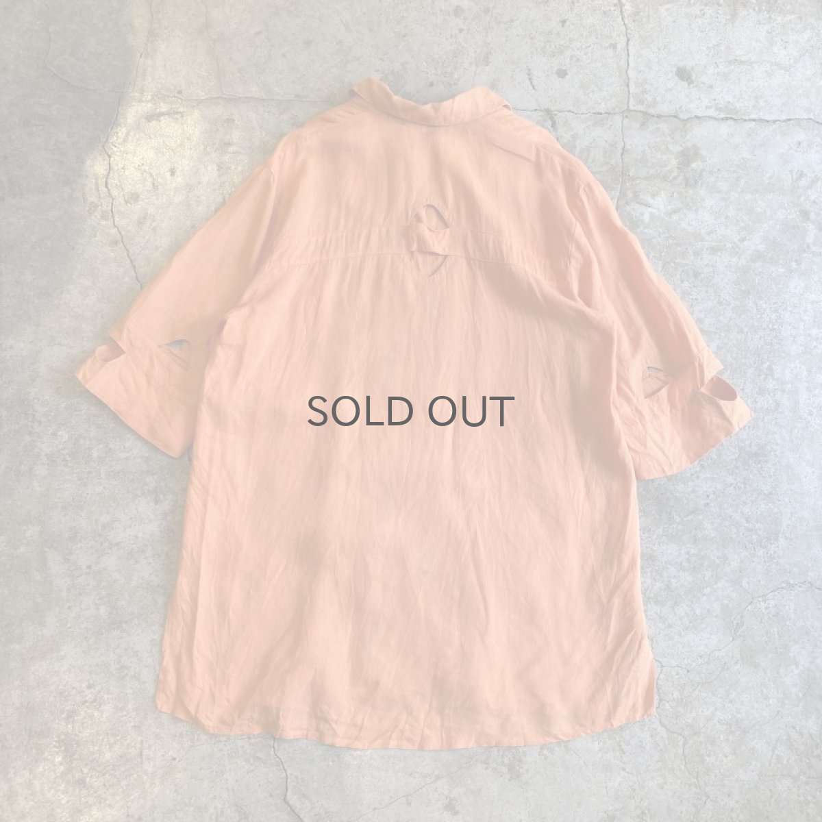 画像2: CUT WORK ART DESIGN COLOR L/S SHIRT / Ladies L (2)