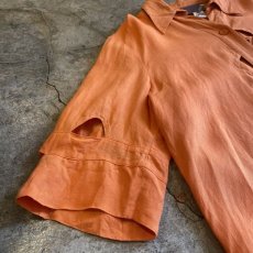 画像5: CUT WORK ART DESIGN COLOR L/S SHIRT / Ladies L (5)