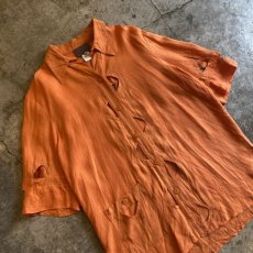 画像3: CUT WORK ART DESIGN COLOR L/S SHIRT / Ladies L (3)