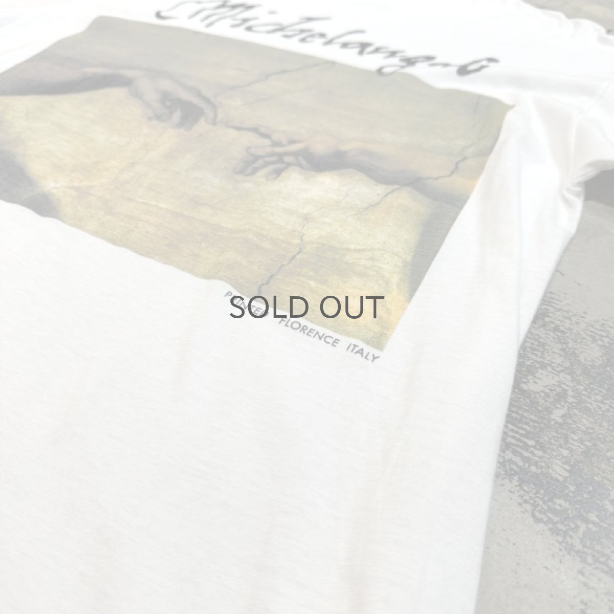 画像6: MECHELANGELO "The Creation of Adam" PRINT S/S TEE / Mens L (6)