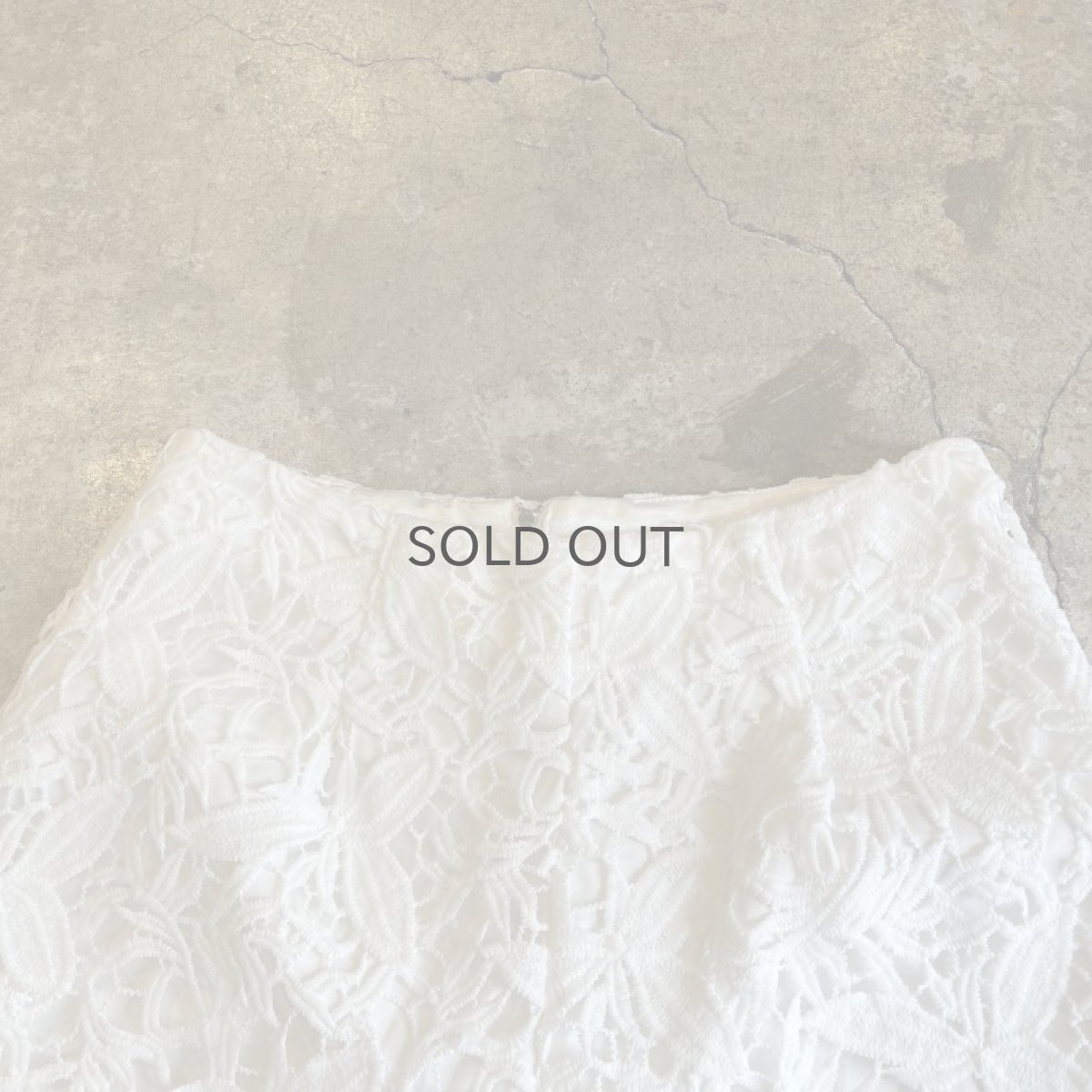 画像7: WHITE COLOR REEF CROCHET DESIGN WIDE PANTS / W25 (7)