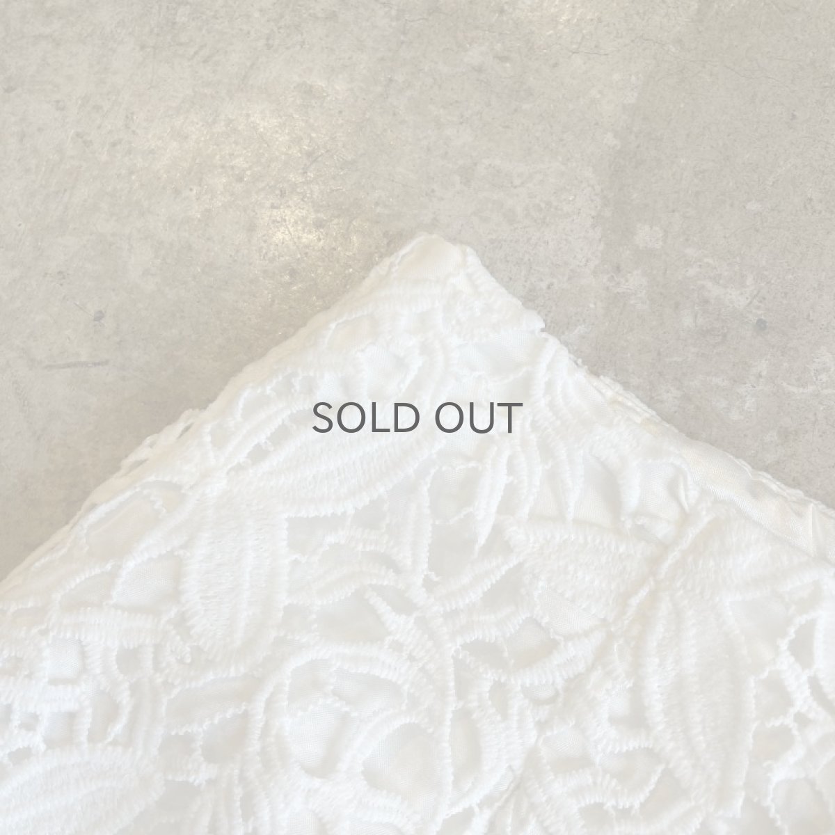 画像8: WHITE COLOR REEF CROCHET DESIGN WIDE PANTS / W25 (8)