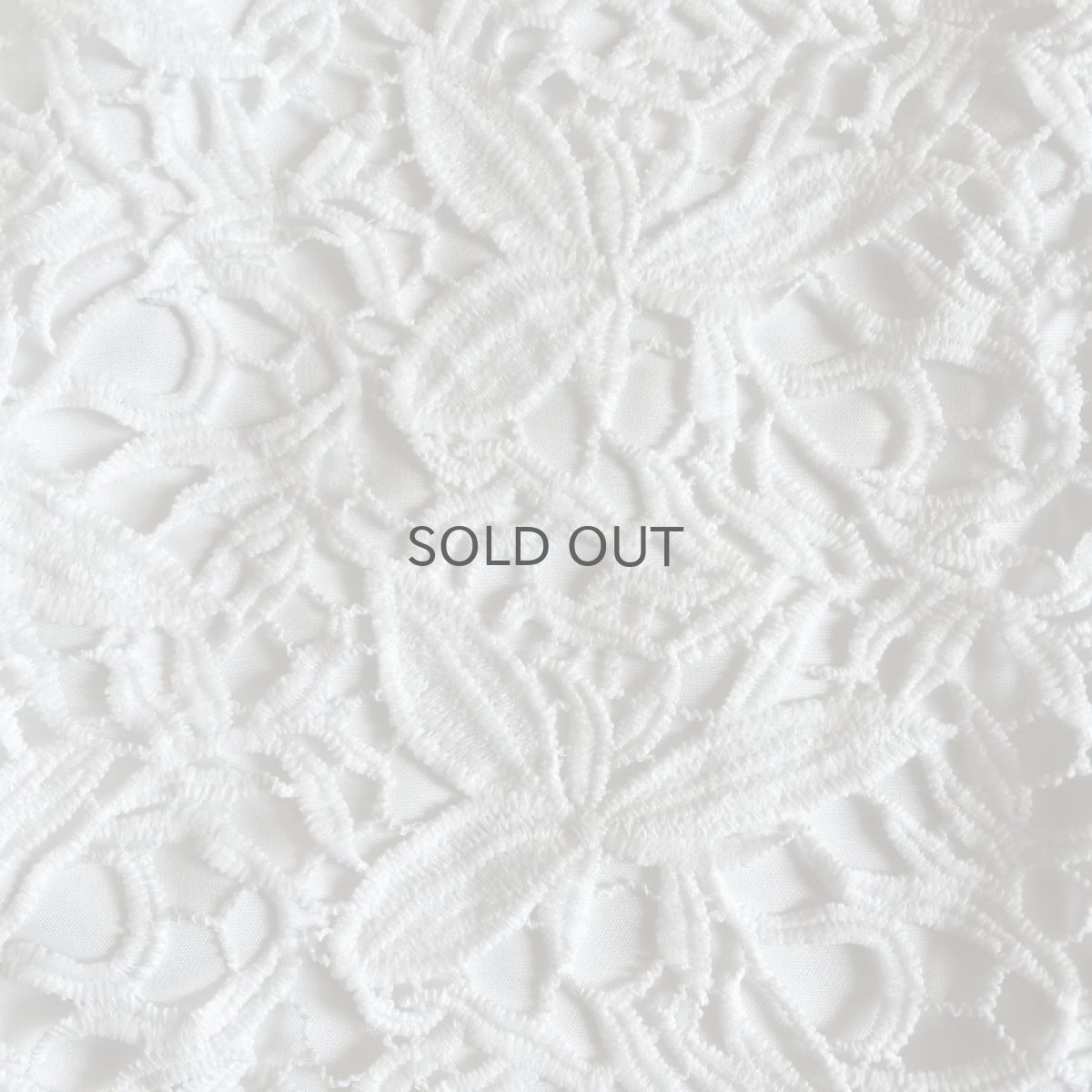 画像11: WHITE COLOR REEF CROCHET DESIGN WIDE PANTS / W25 (11)