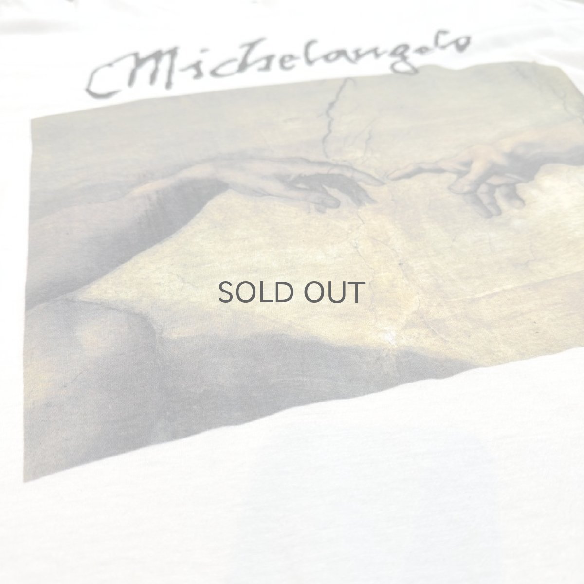 画像5: MECHELANGELO "The Creation of Adam" PRINT S/S TEE / Mens L (5)