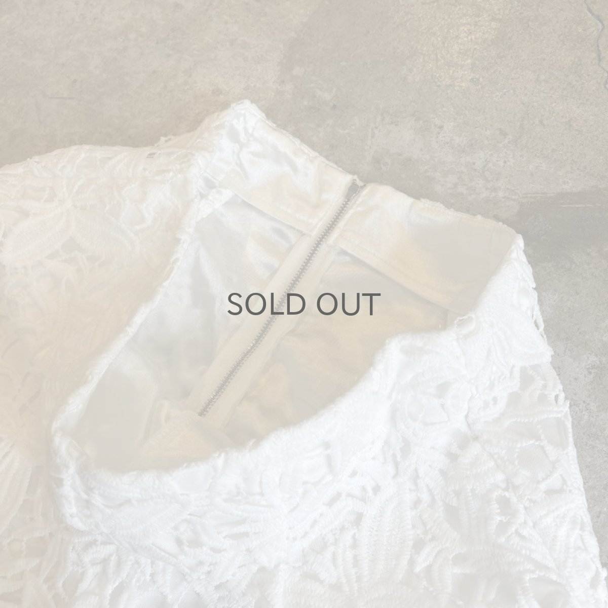 画像9: WHITE COLOR REEF CROCHET DESIGN WIDE PANTS / W25 (9)