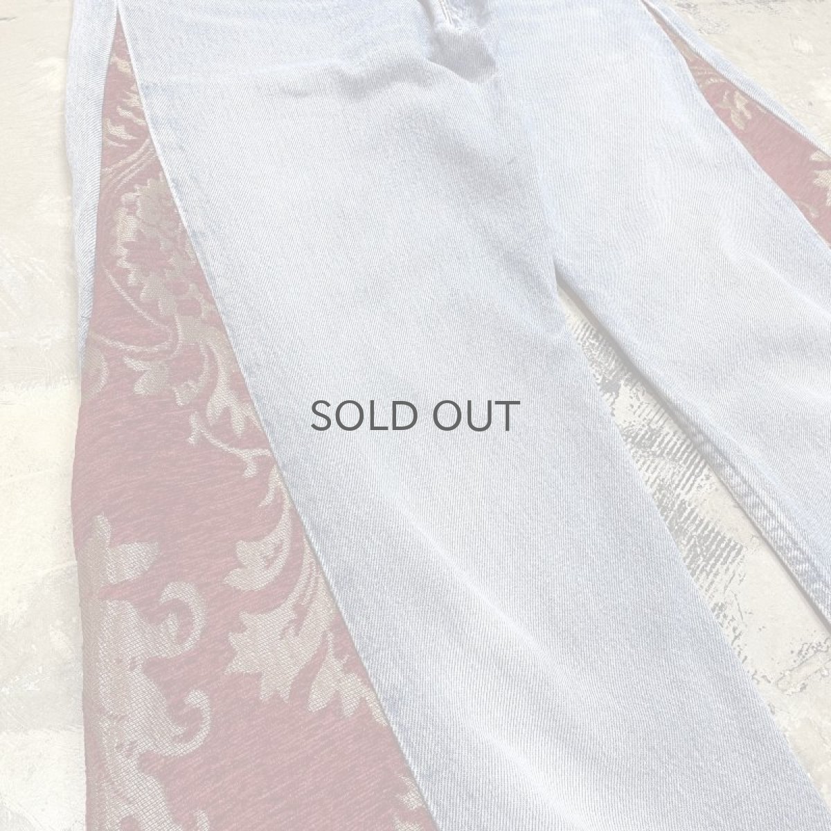 画像5: 【Wiz&Witch】"UNITED" SIDE ORIENTAL WIDE DENIM PANTS / W30 (5)