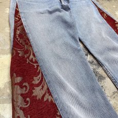 画像5: 【Wiz&Witch】"UNITED" SIDE ORIENTAL WIDE DENIM PANTS / W30 (5)