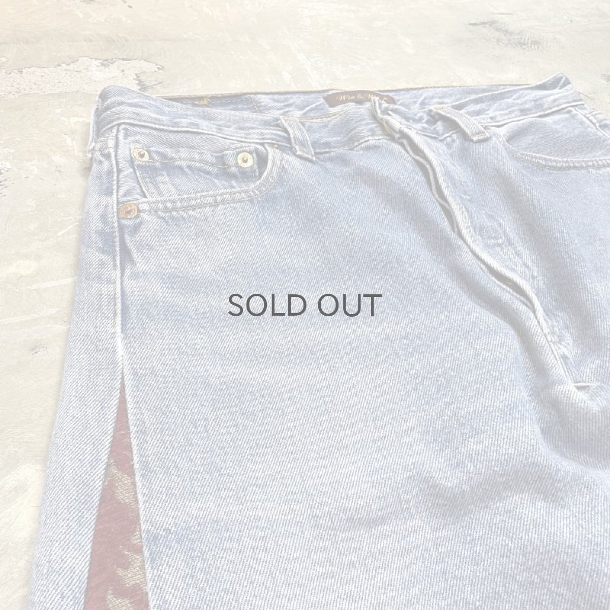画像3: 【Wiz&Witch】"UNITED" SIDE ORIENTAL WIDE DENIM PANTS / W30 (3)