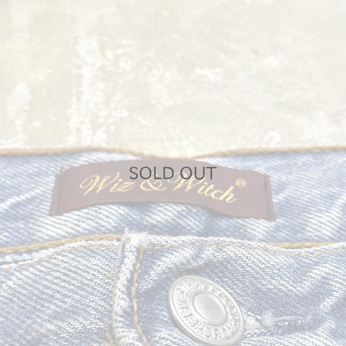 画像10: 【Wiz&Witch】"UNITED" SIDE ORIENTAL WIDE DENIM PANTS / W30 (10)