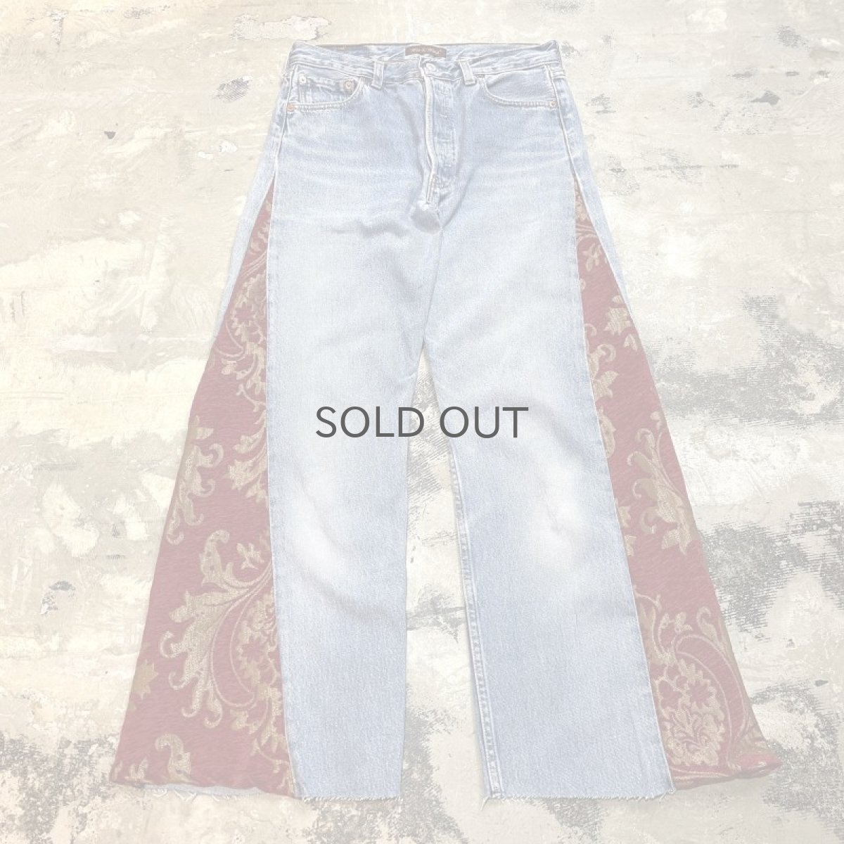 画像1: 【Wiz&Witch】"UNITED" SIDE ORIENTAL WIDE DENIM PANTS / W30 (1)