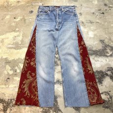 画像1: 【Wiz&Witch】"UNITED" SIDE ORIENTAL WIDE DENIM PANTS / W30 (1)