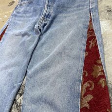画像4: 【Wiz&Witch】"UNITED" SIDE ORIENTAL WIDE DENIM PANTS / W30 (4)