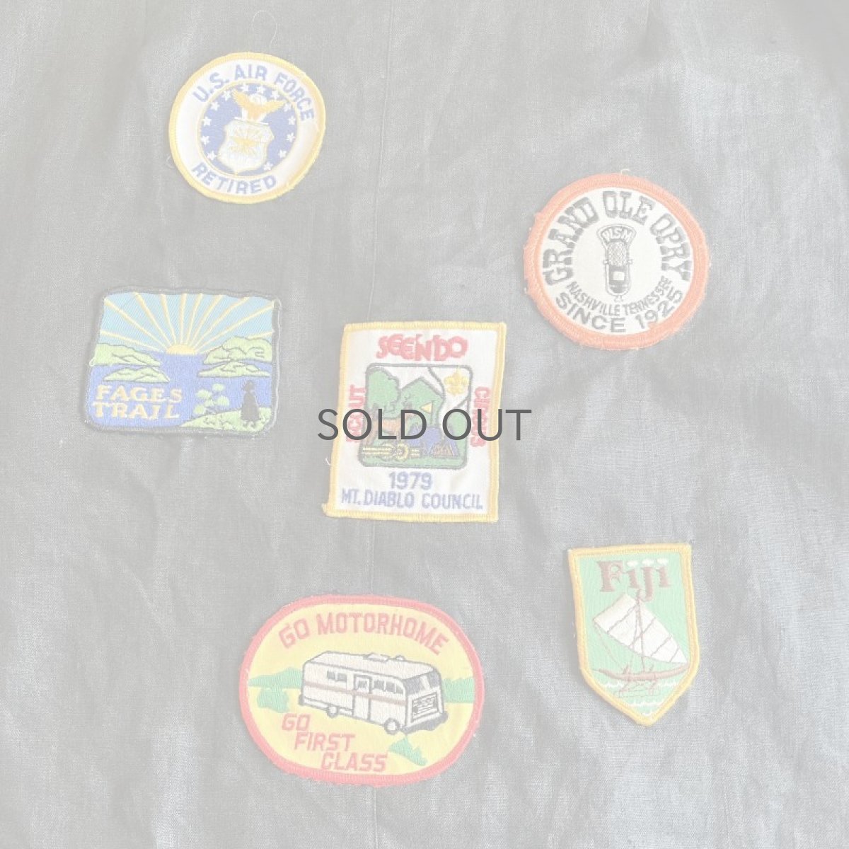 画像9: OLD PATCH EMBROIDERY DESIGN LINEN JACKET / Ladies L(46) (9)