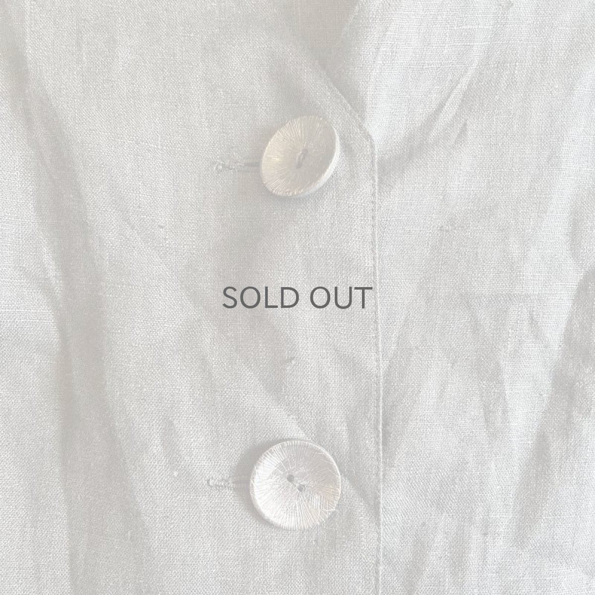 画像8: OLD PATCH EMBROIDERY DESIGN LINEN JACKET / Ladies L(46) (8)