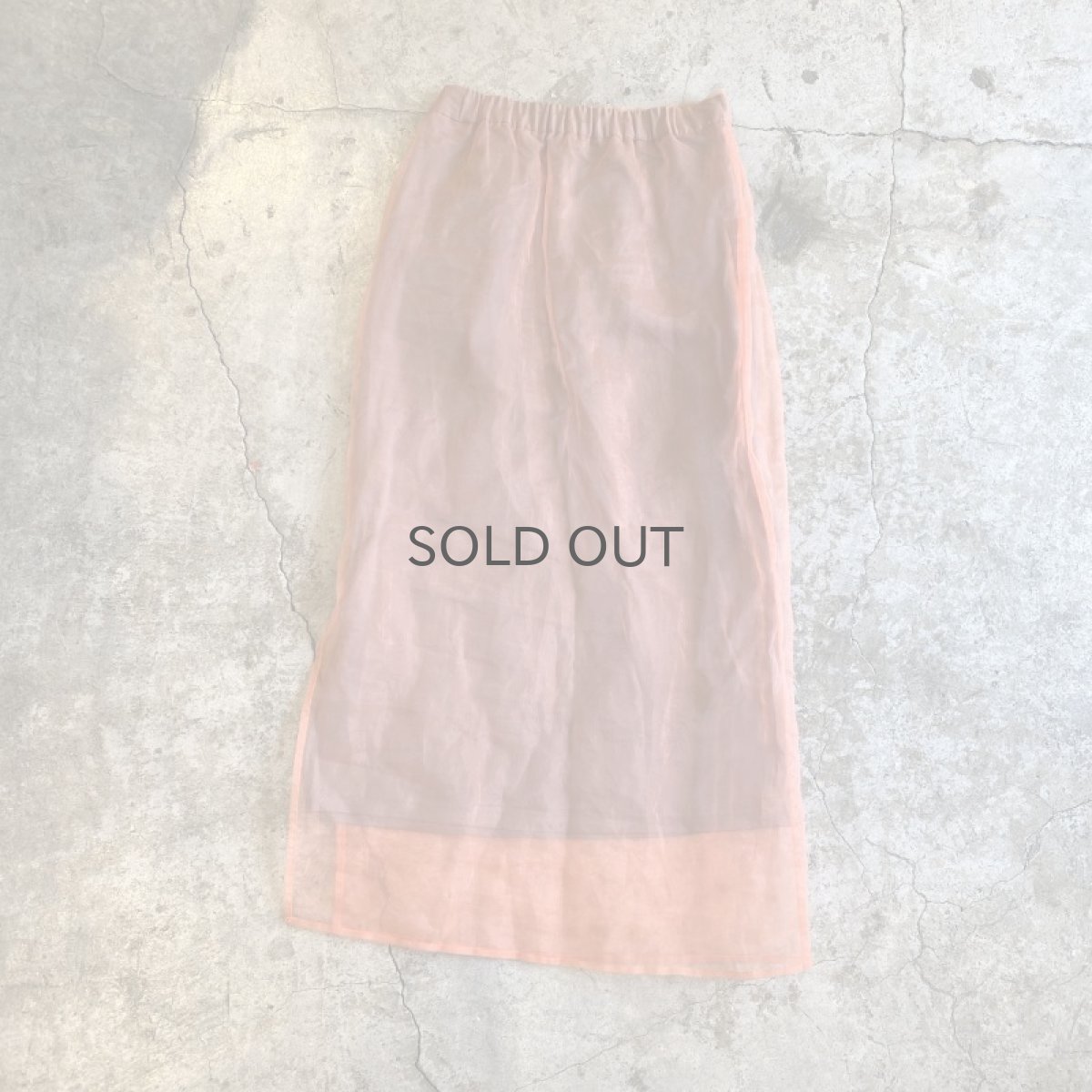 画像2: COLOR DESIGN SHEER SLIT SKIRT / W24~W27 (2)