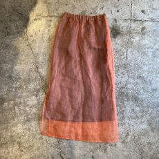 画像2: COLOR DESIGN SHEER SLIT SKIRT / W24~W27 (2)