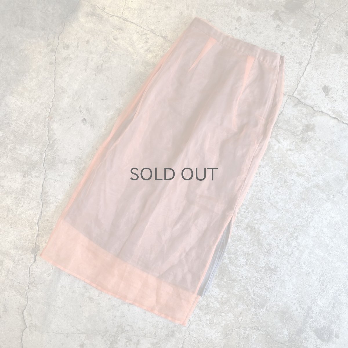 画像4: COLOR DESIGN SHEER SLIT SKIRT / W24~W27 (4)