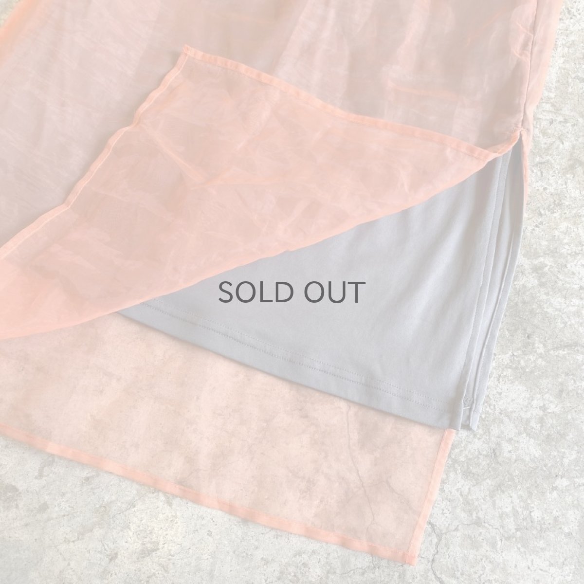 画像7: COLOR DESIGN SHEER SLIT SKIRT / W24~W27 (7)