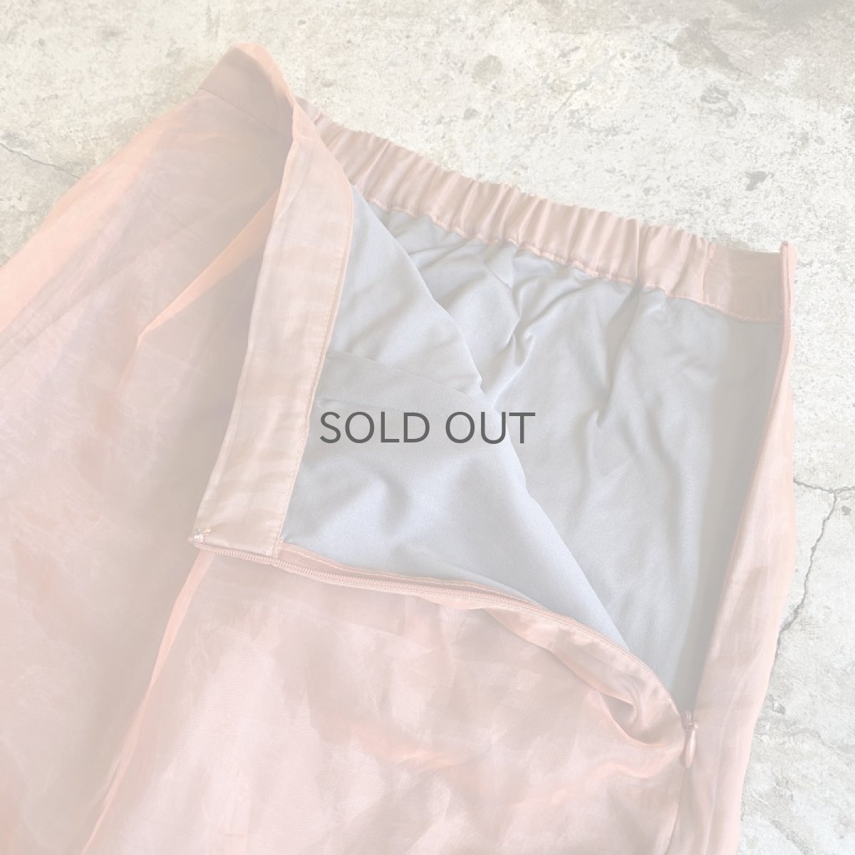 画像8: COLOR DESIGN SHEER SLIT SKIRT / W24~W27 (8)