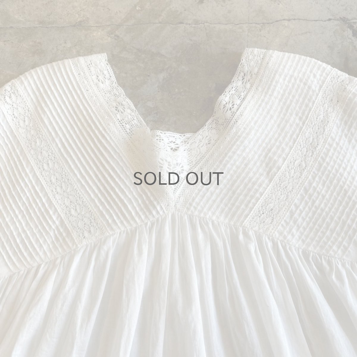 画像6: POINT LACE FLARE SLEEVE COTTON BLOUSE / Ladies M (6)