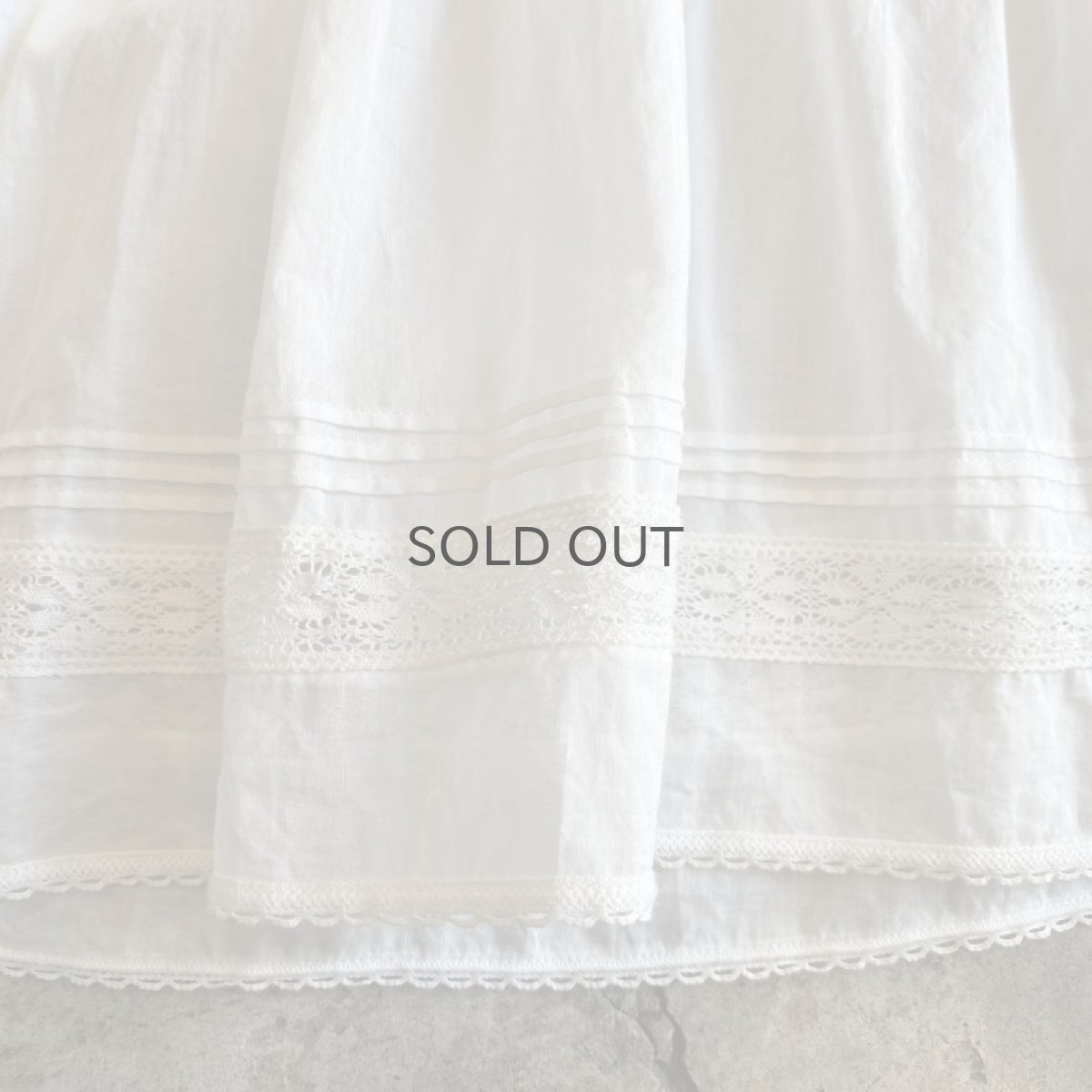 画像11: POINT LACE FLARE SLEEVE COTTON BLOUSE / Ladies M (11)