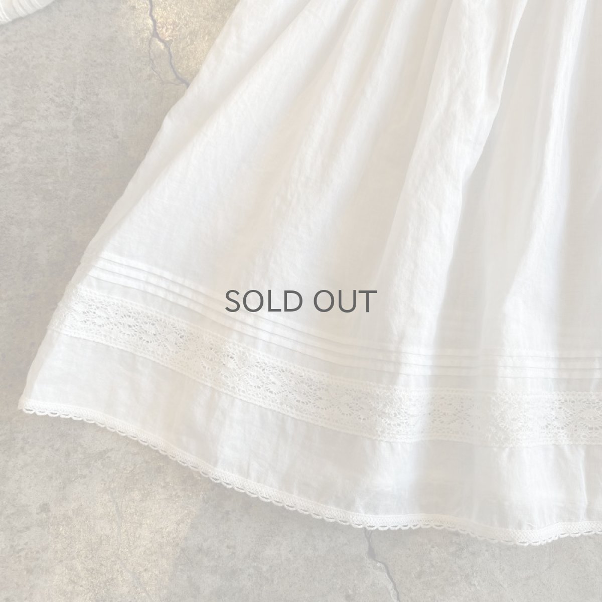 画像10: POINT LACE FLARE SLEEVE COTTON BLOUSE / Ladies M (10)