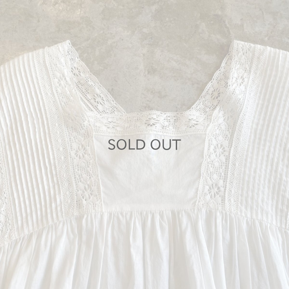 画像7: POINT LACE FLARE SLEEVE COTTON BLOUSE / Ladies M (7)