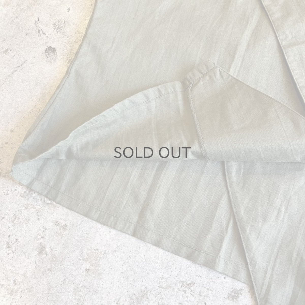 画像6: KHAKI COLOR DOUBLE DESIGN N/S TOPS / Ladies M  (6)