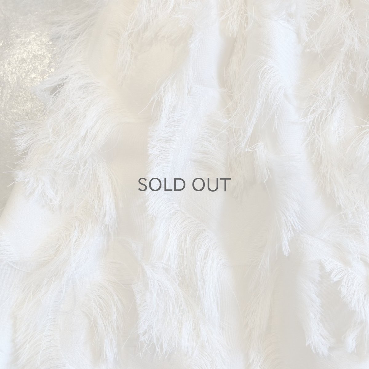 画像9: WHITE COLOR SHAGGY ALL OVER PATTERN DESIGN SKIRT / W24~W30 (9)