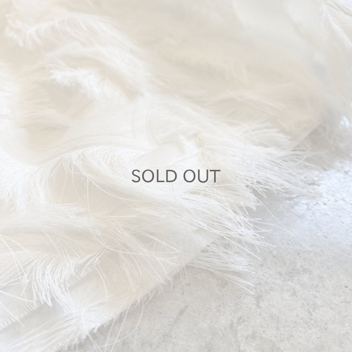 画像11: WHITE COLOR SHAGGY ALL OVER PATTERN DESIGN SKIRT / W24~W30 (11)