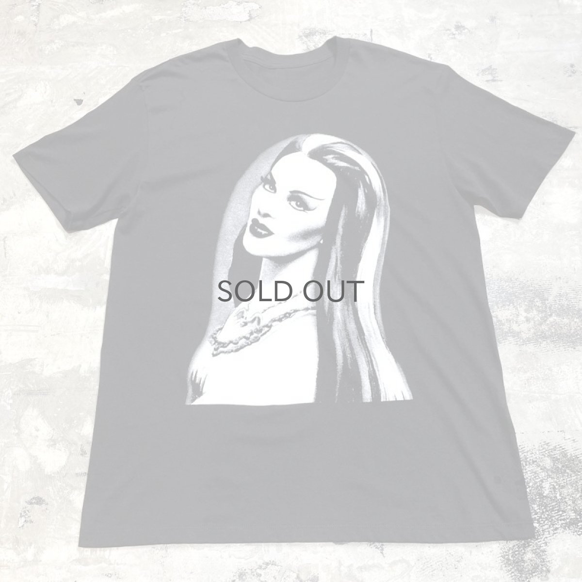 画像1: "LILY MUNSTER" FRONT PRINTED S/S TEE / Mens L (1)