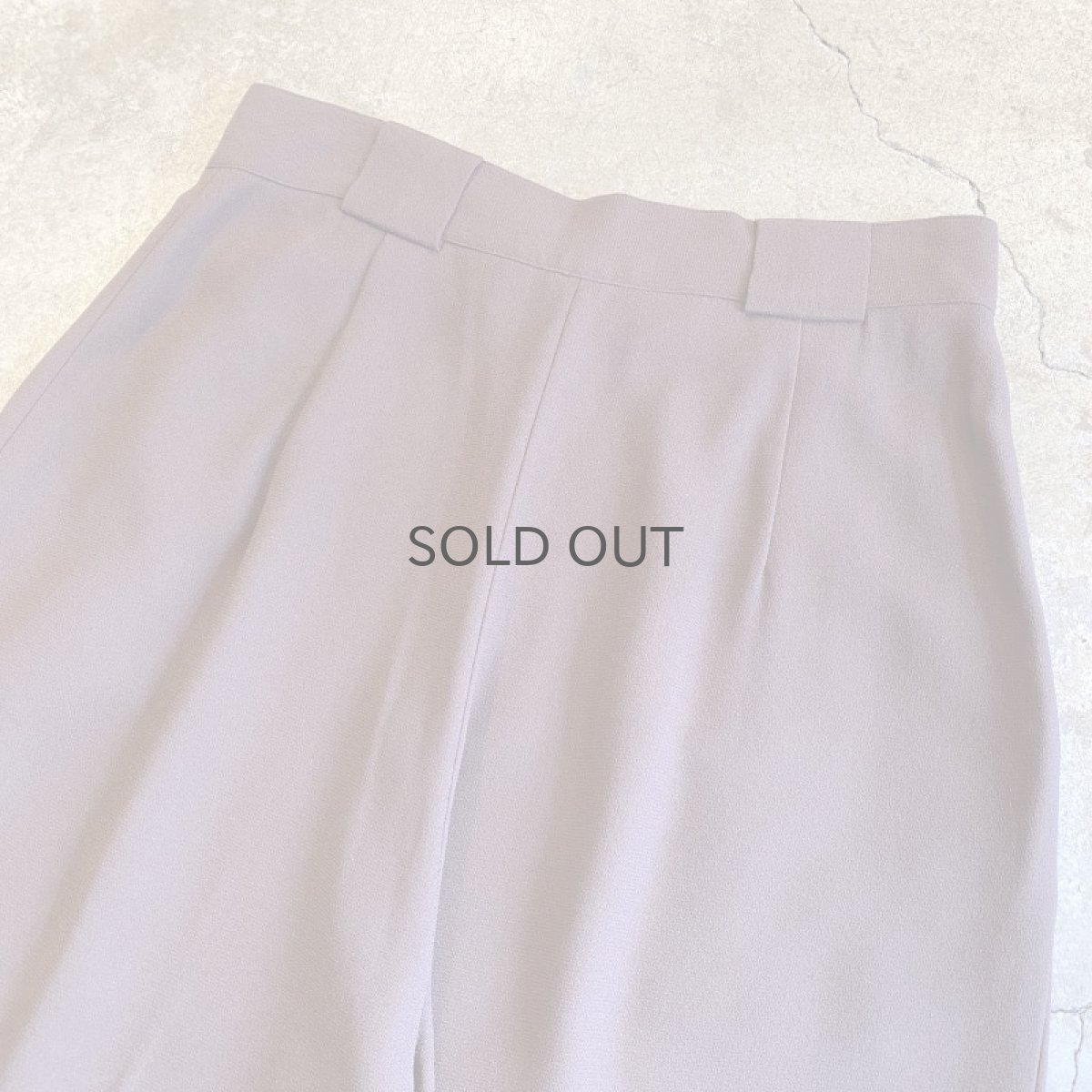 画像9: BROWN COLOR TUCK DESIGN SLACKS PANTS / W29 (9)