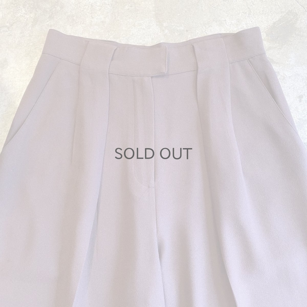 画像5: BROWN COLOR TUCK DESIGN SLACKS PANTS / W29 (5)