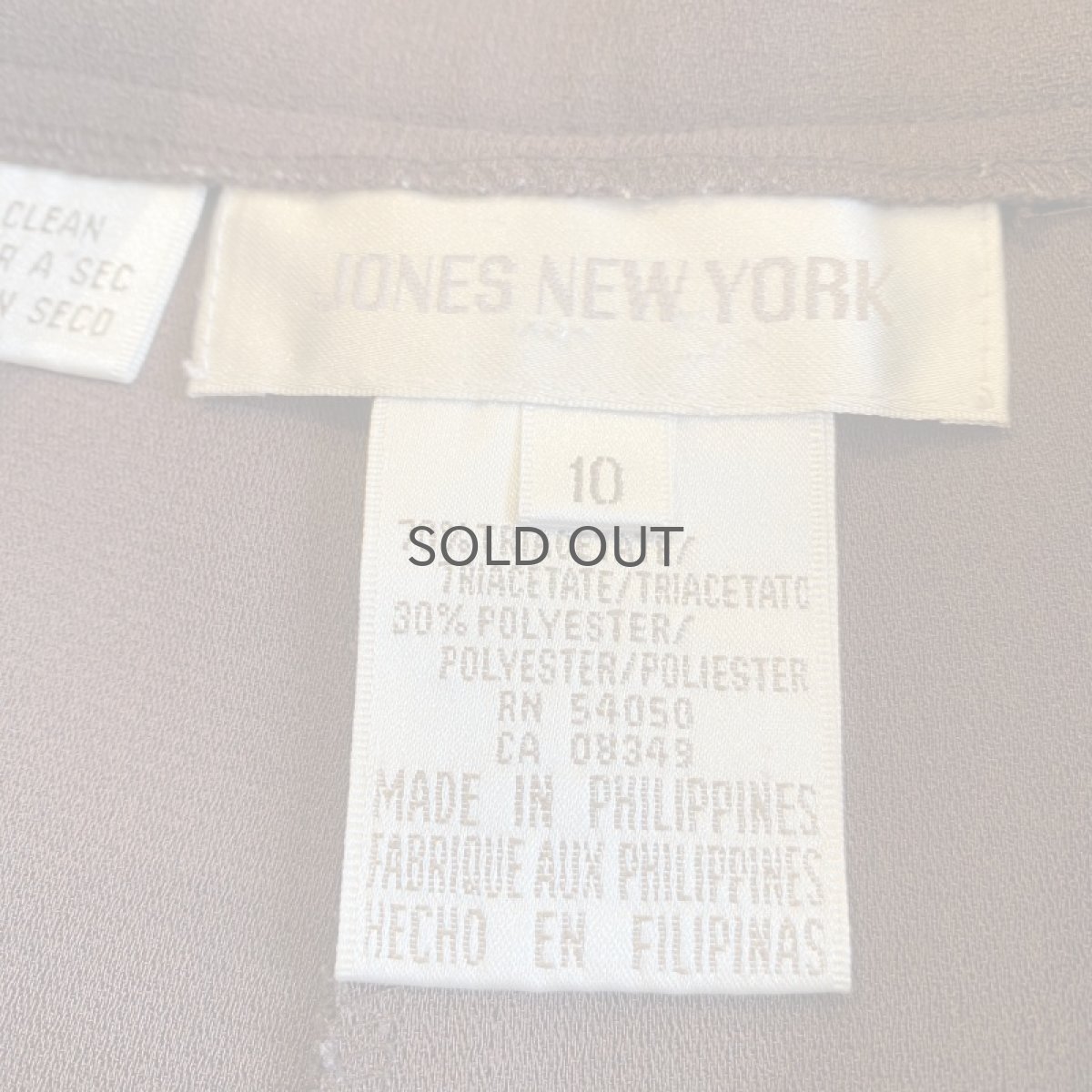 画像11: BROWN COLOR TUCK DESIGN SLACKS PANTS / W29 (11)