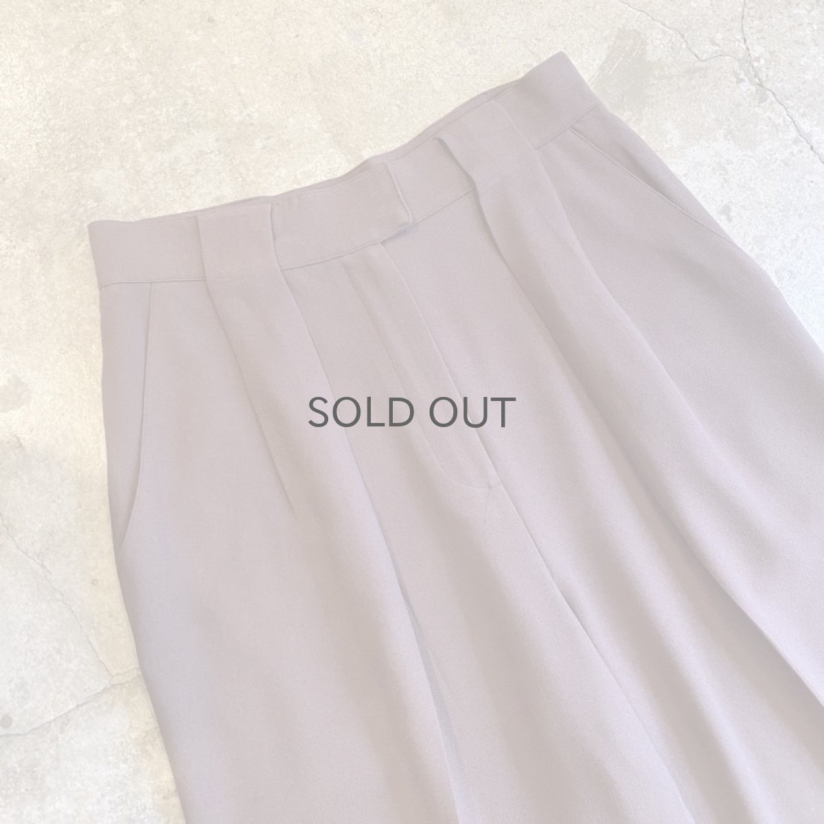 画像3: BROWN COLOR TUCK DESIGN SLACKS PANTS / W29 (3)