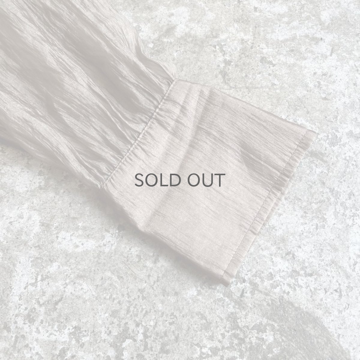 画像6: 2 POCKET STAND COLLAR DESIGN SHEER L/S SHIRT / Ladies M (6)