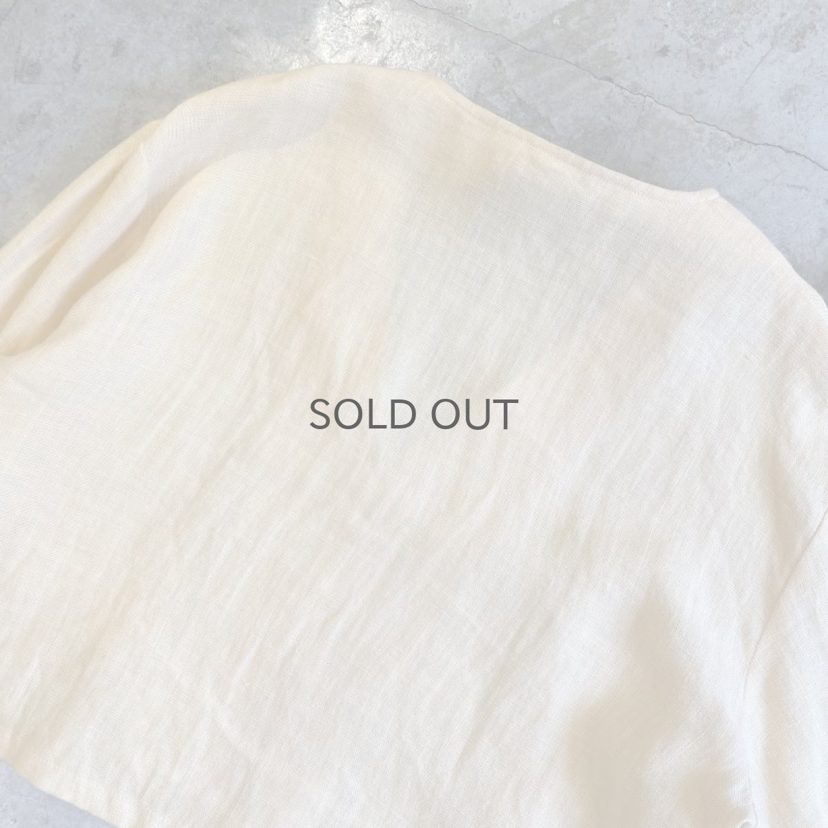 画像10: EGG COLOR LINEN DESIGN JACKET / Ladies L (10)
