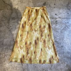 画像1: COLOR TIE DYE PATTERN DESIGN FLARE SKIRT / W27~W30 (1)