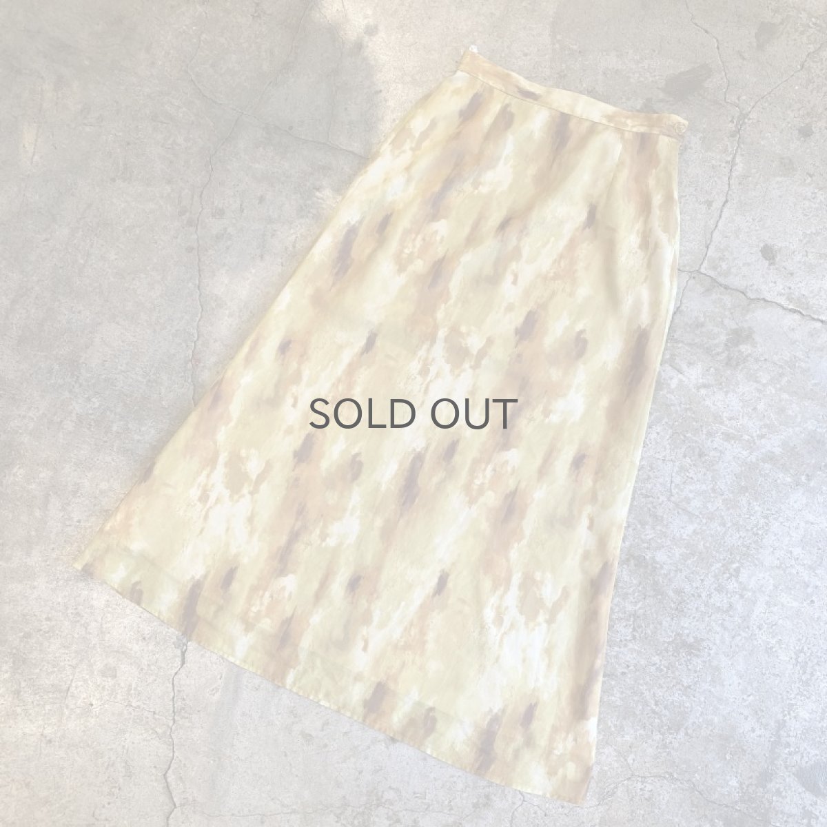 画像4: COLOR TIE DYE PATTERN DESIGN FLARE SKIRT / W27~W30 (4)