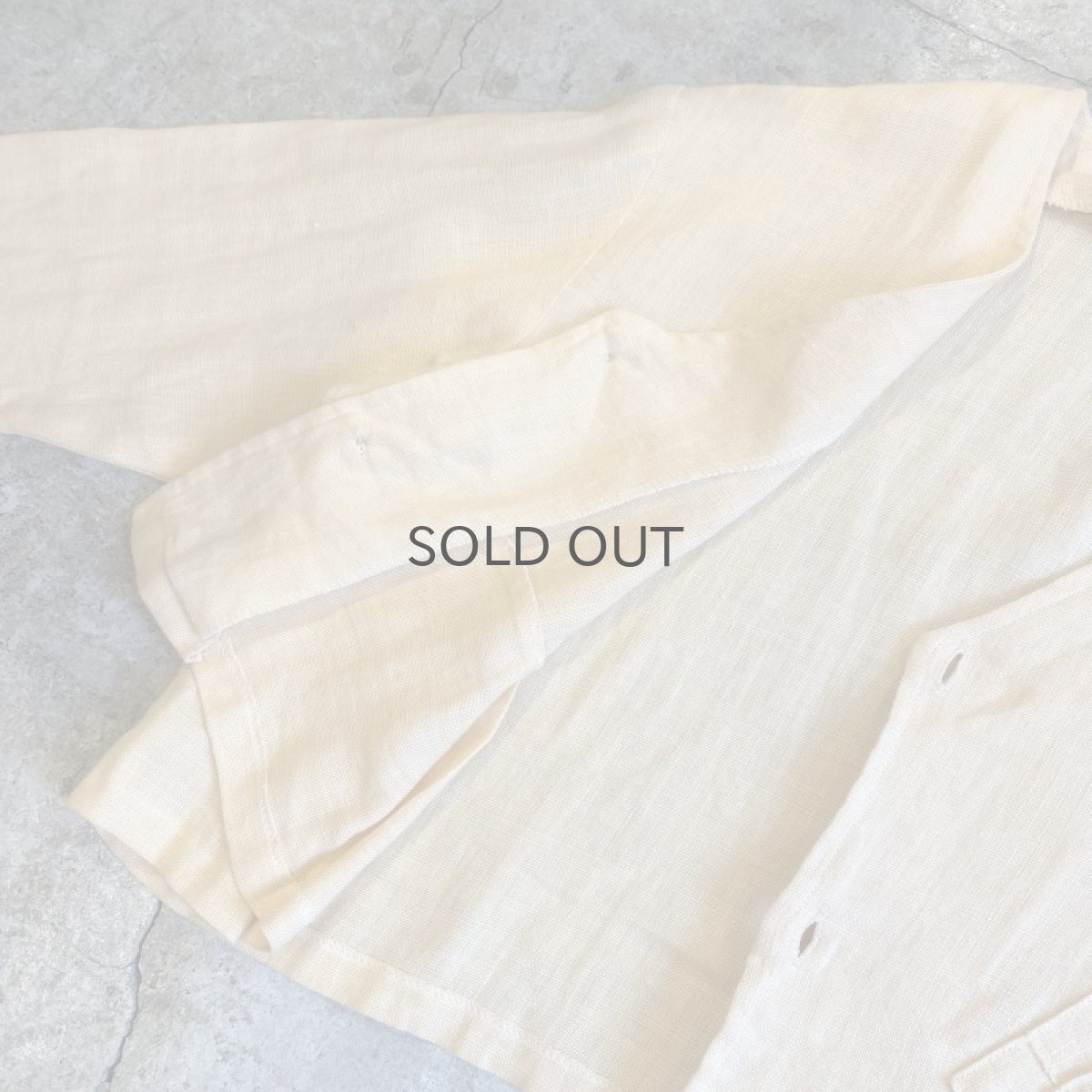 画像7: EGG COLOR LINEN DESIGN JACKET / Ladies L (7)