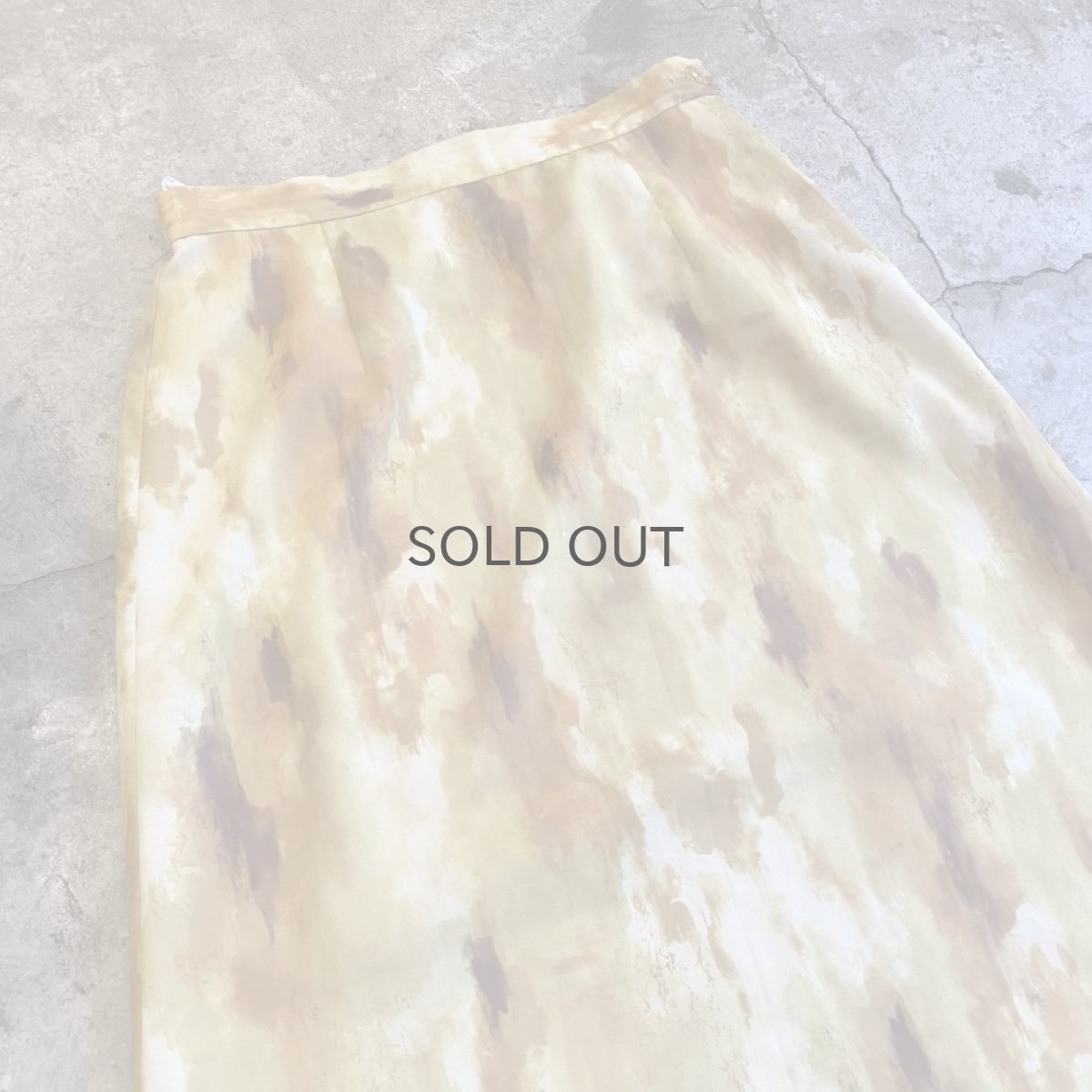 画像3: COLOR TIE DYE PATTERN DESIGN FLARE SKIRT / W27~W30 (3)