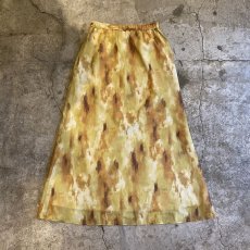 画像2: COLOR TIE DYE PATTERN DESIGN FLARE SKIRT / W27~W30 (2)