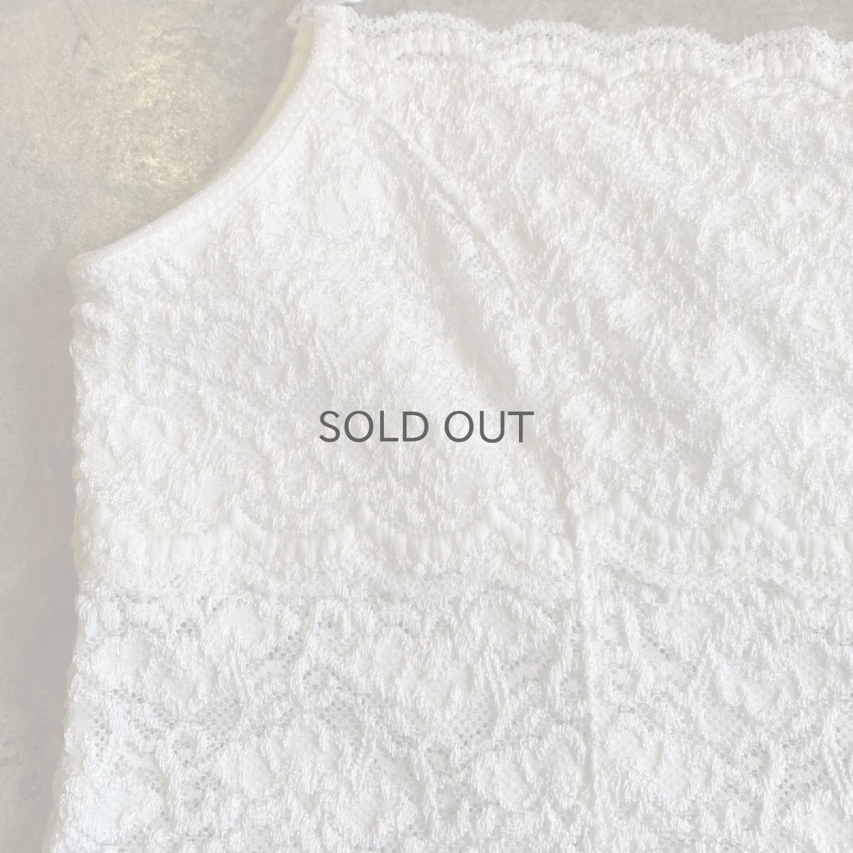 画像7: WHITE COLOR LACE DESIGN CAMISOLE / Ladies M (7)