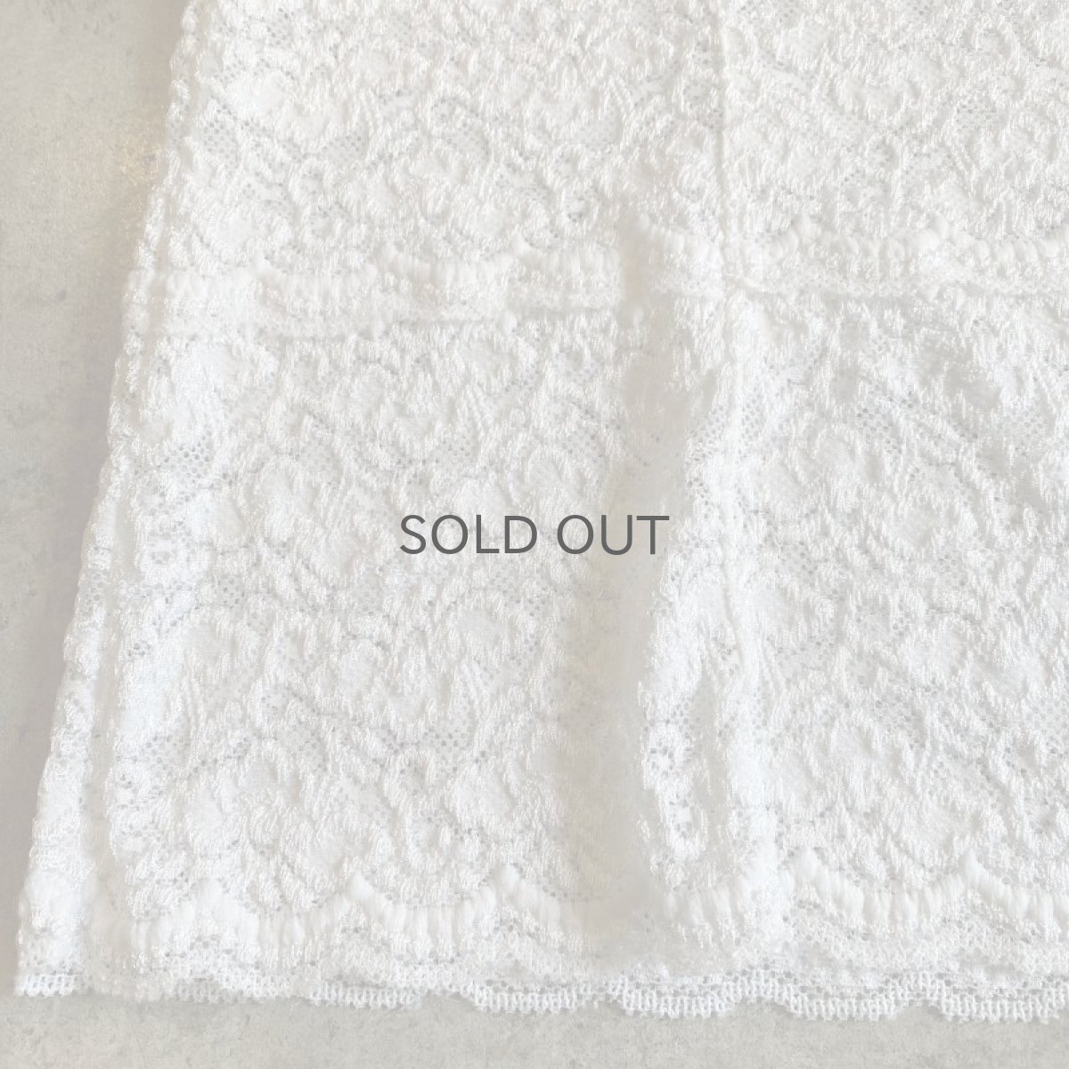 画像5: WHITE COLOR LACE DESIGN CAMISOLE / Ladies M (5)