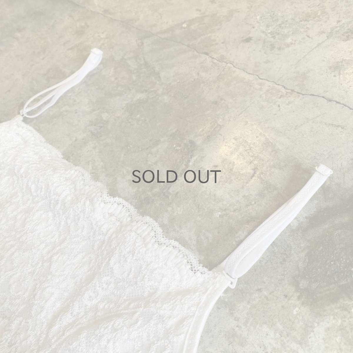 画像6: WHITE COLOR LACE DESIGN CAMISOLE / Ladies M (6)