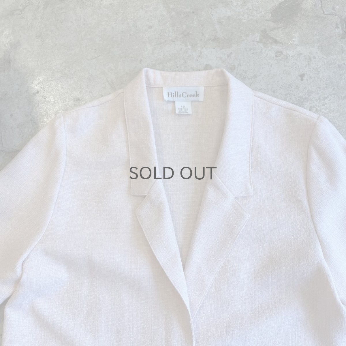 画像9: PALE TONE 2 POCKET DESIGN S/S TAYLOR JACKET / Ladies M(10) / MADE IN USA (9)