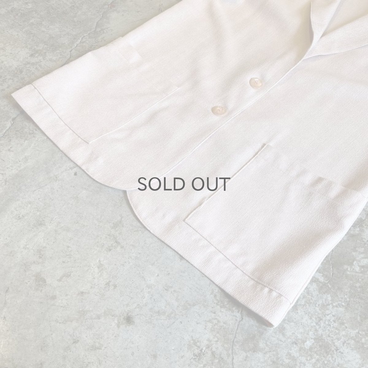 画像4: PALE TONE 2 POCKET DESIGN S/S TAYLOR JACKET / Ladies M(10) / MADE IN USA (4)