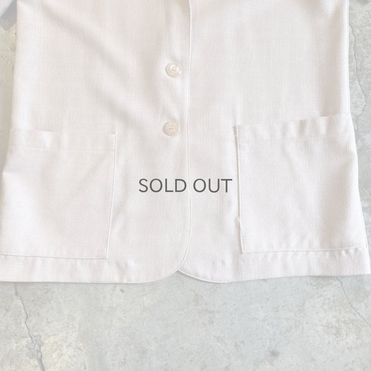 画像6: PALE TONE 2 POCKET DESIGN S/S TAYLOR JACKET / Ladies M(10) / MADE IN USA (6)