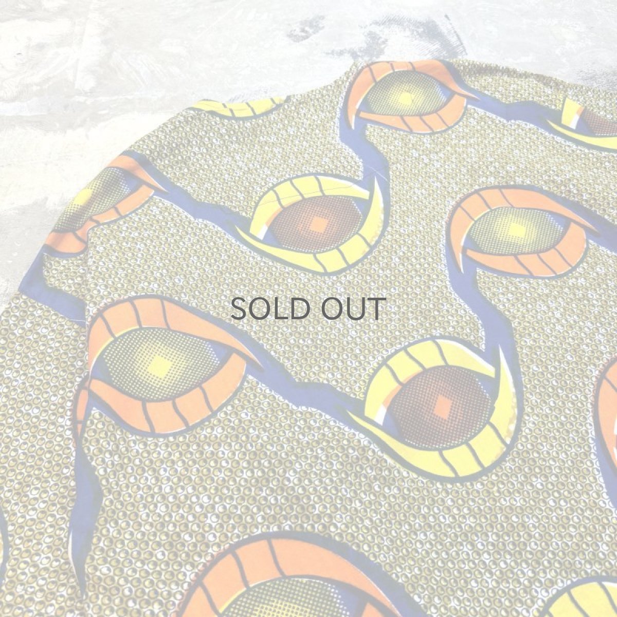 画像9: ALL OVER PATTERN BATIK HALF BUTTON S/S SHIRT / Mens XL (9)